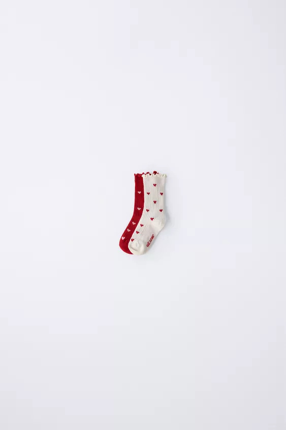 TWO-PACK OF HEART SOCKS | Zara US