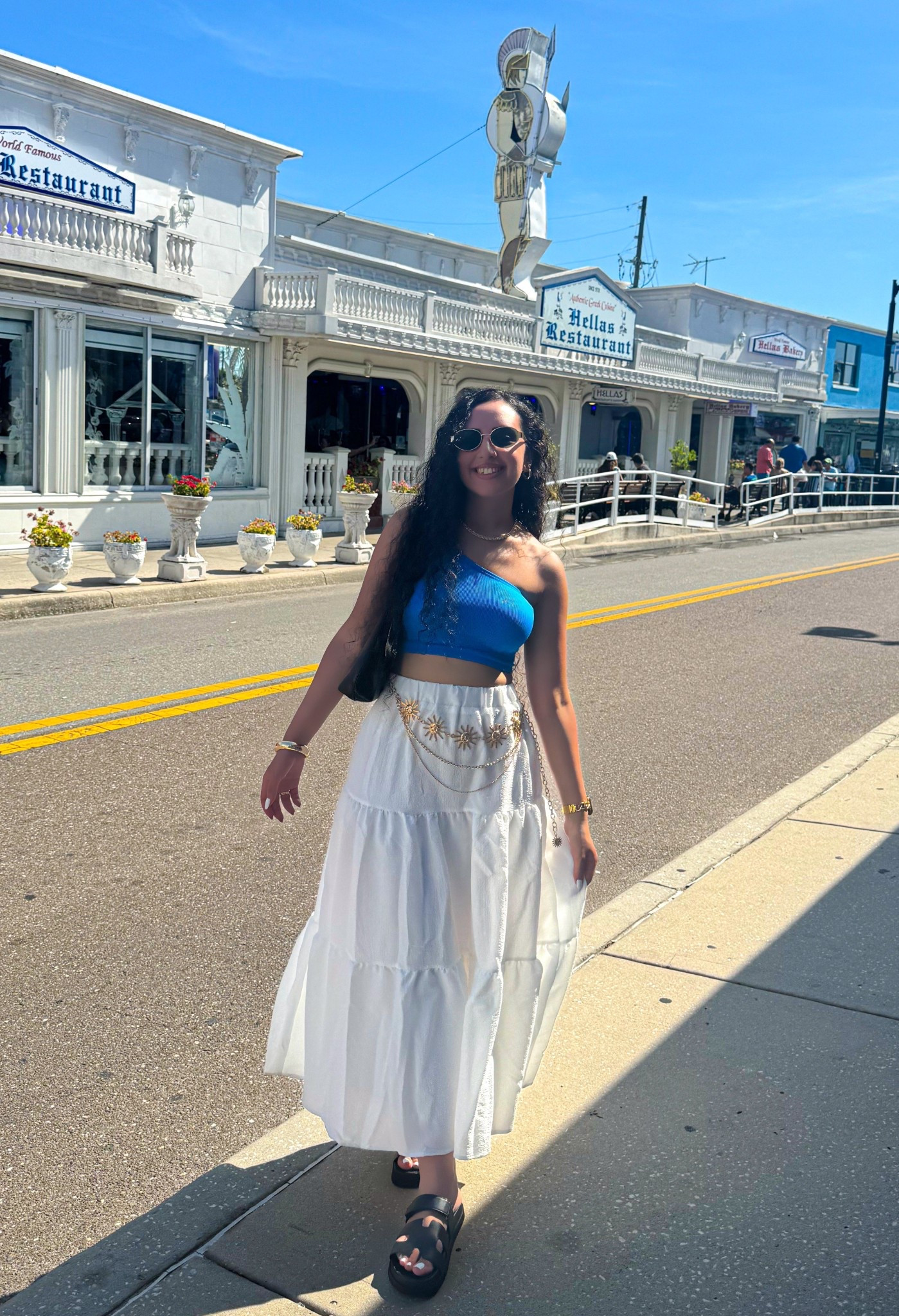 Outfit for a boat ride 💙✨
.
Wanted to combine this TikTok viral top with the maxi skirt and layered belt trend 💙✨
.
🔖 Subscribe to my LTK for more

#LTKItBag #LTKStyleTip #LTKShoeCrush
