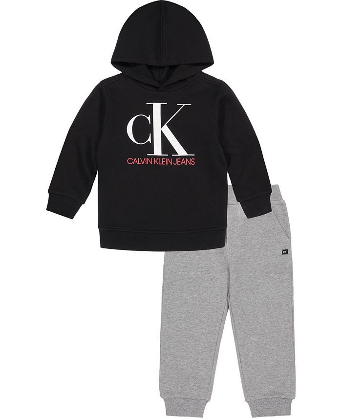 Calvin Klein Toddler Boys 2-Piece Fleece Logo Hoodie and Joggers Set & Reviews - Sets & Outfits -... | Macys (US)