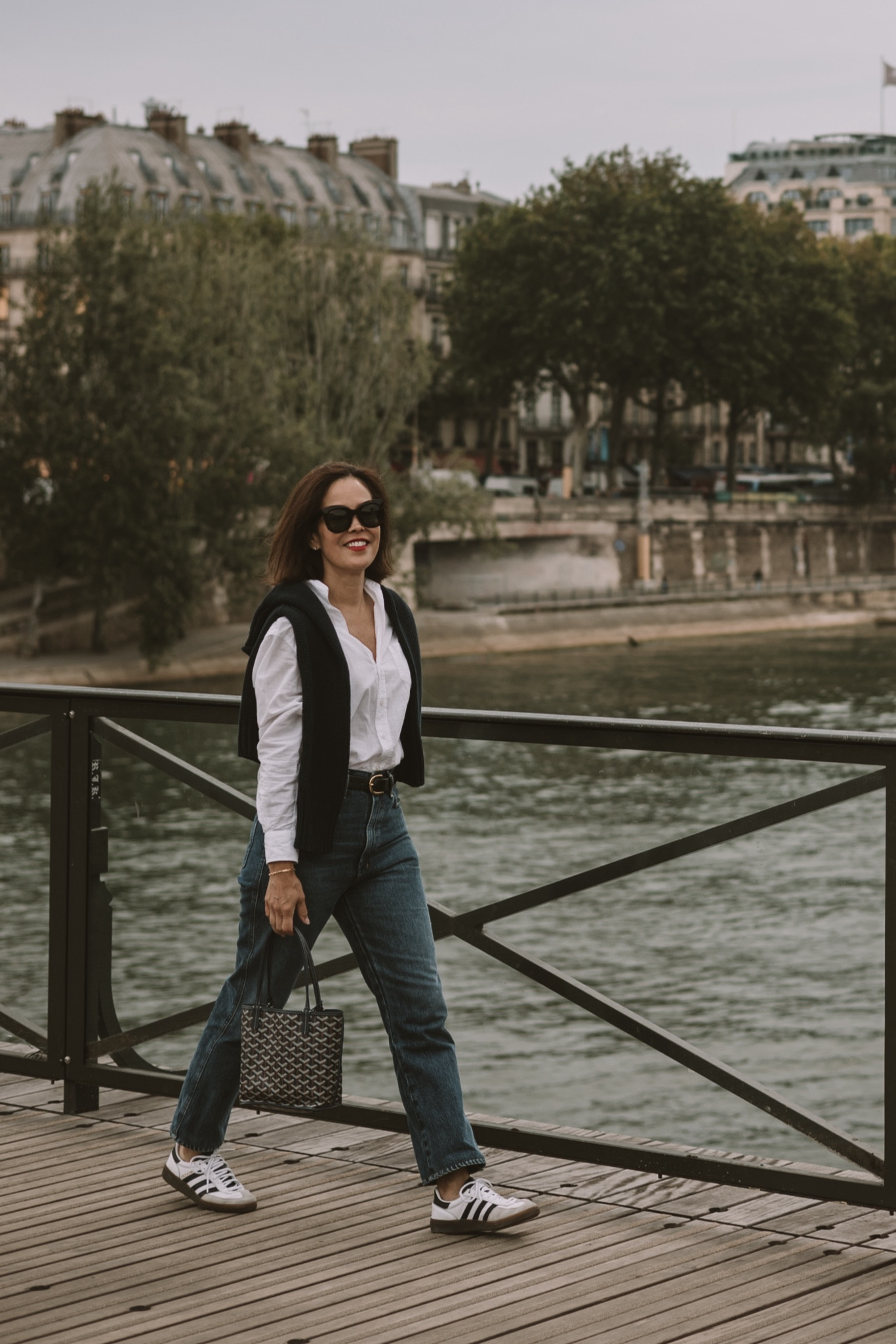 What I wore in Paris 
Frank and Eileen Button Up- size small
Agolde Denim- True to size 
Navy Sweater- wearing small
Adidas Sneakers Espezial, wear size 6.5 but in adidas I wear a size 5

#LTKStyleTip #LTKTravel #LTKOver40