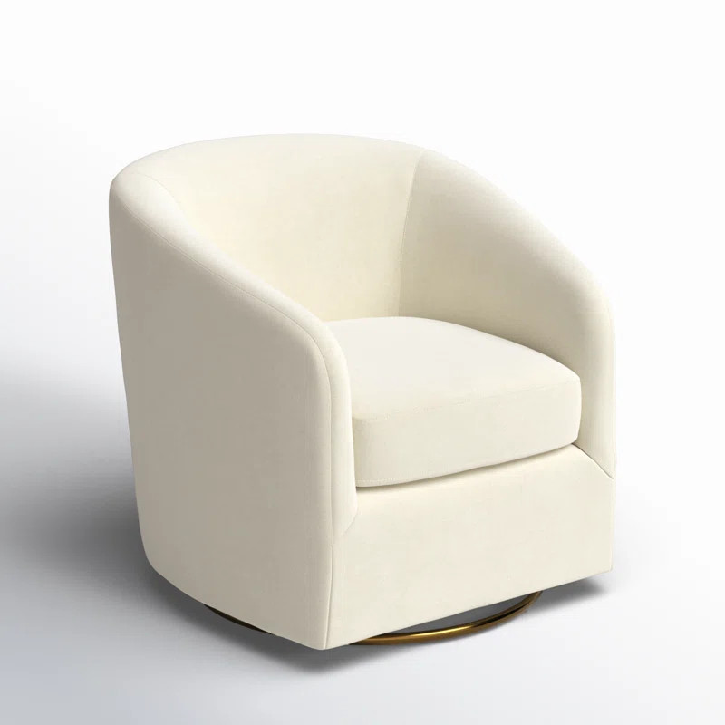 Holden Velvet Swivel Barrel Chair | Wayfair North America