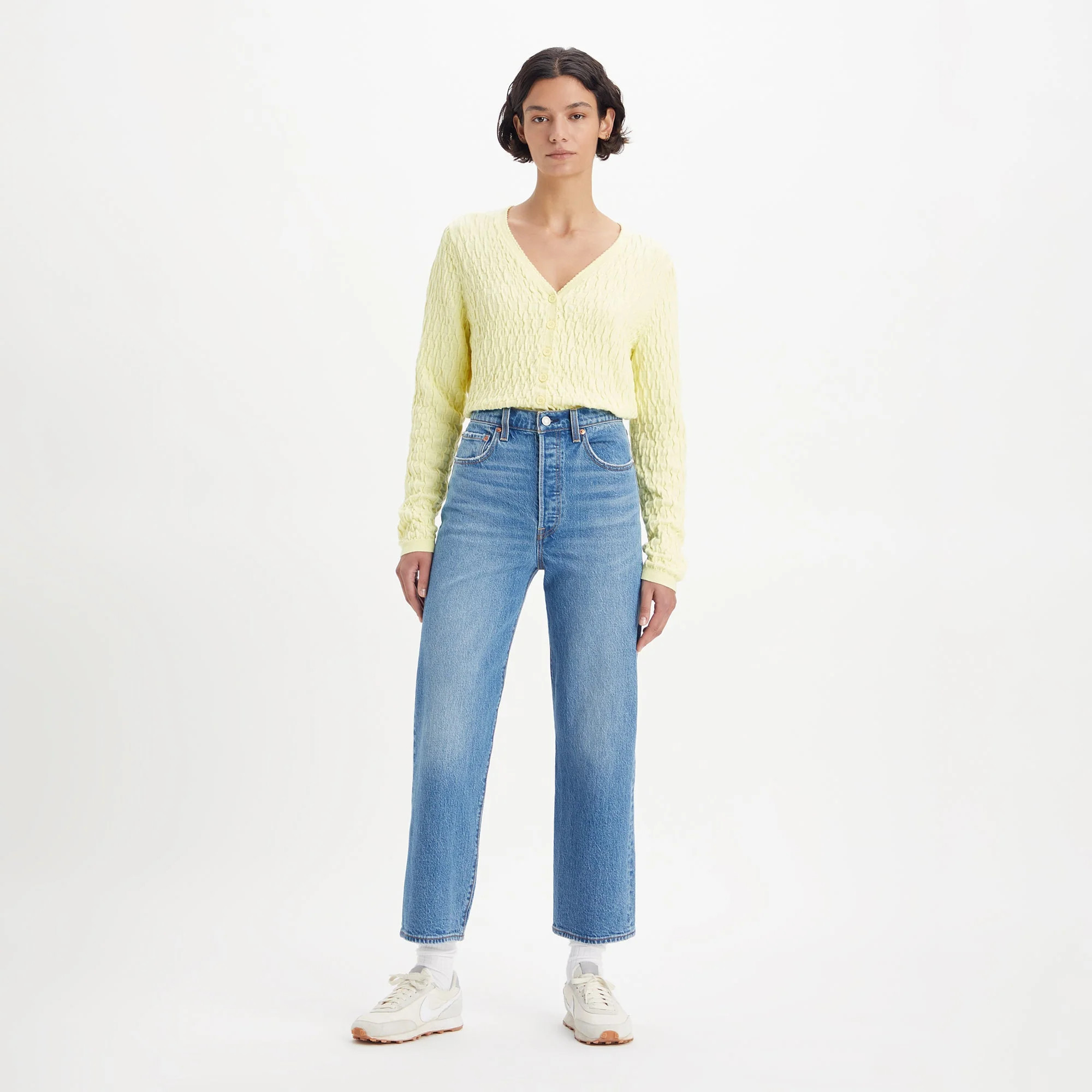 Women’s Ribcage Straight Ankle Jean in Dance Around Wash | Levi's AU
