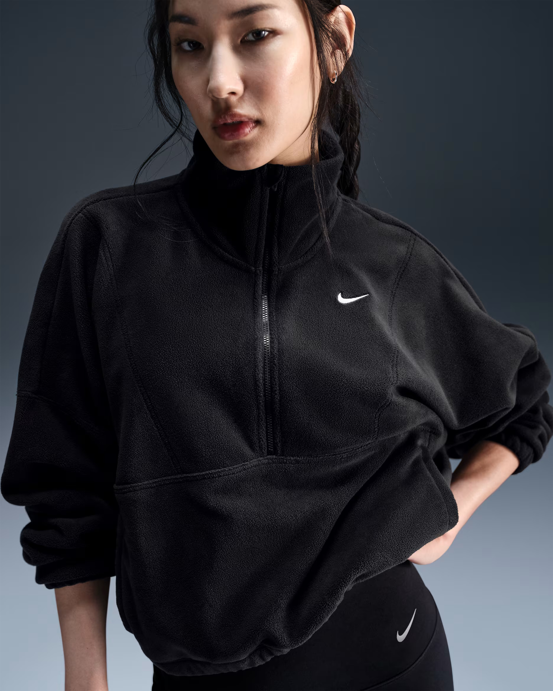 Nike One Women's Therma-FIT Oversized 1/2-Zip Fleece Top | Nike (US)