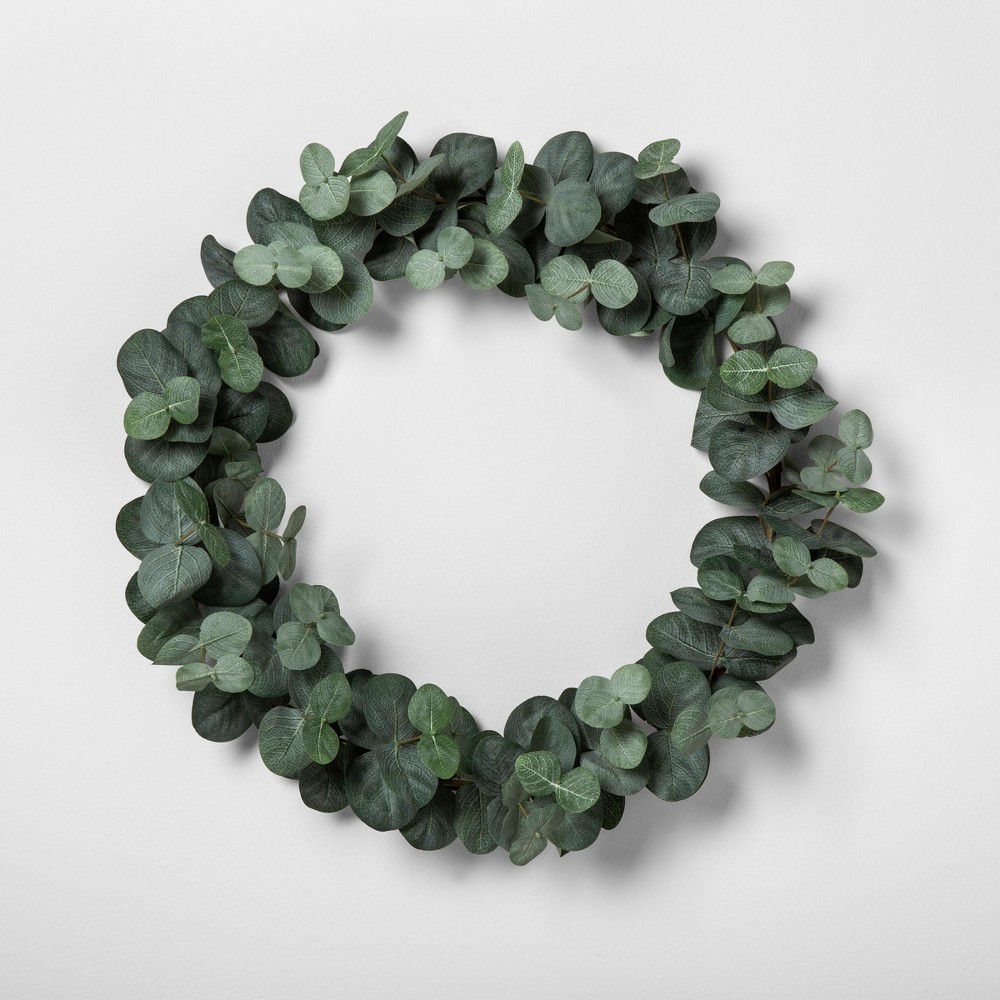 16"" Faux Eucalyptus Wreath 16"" - Hearth & Hand with Magnolia | Target