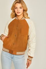 Run The Game Jacket In Camel | UOI Boutique