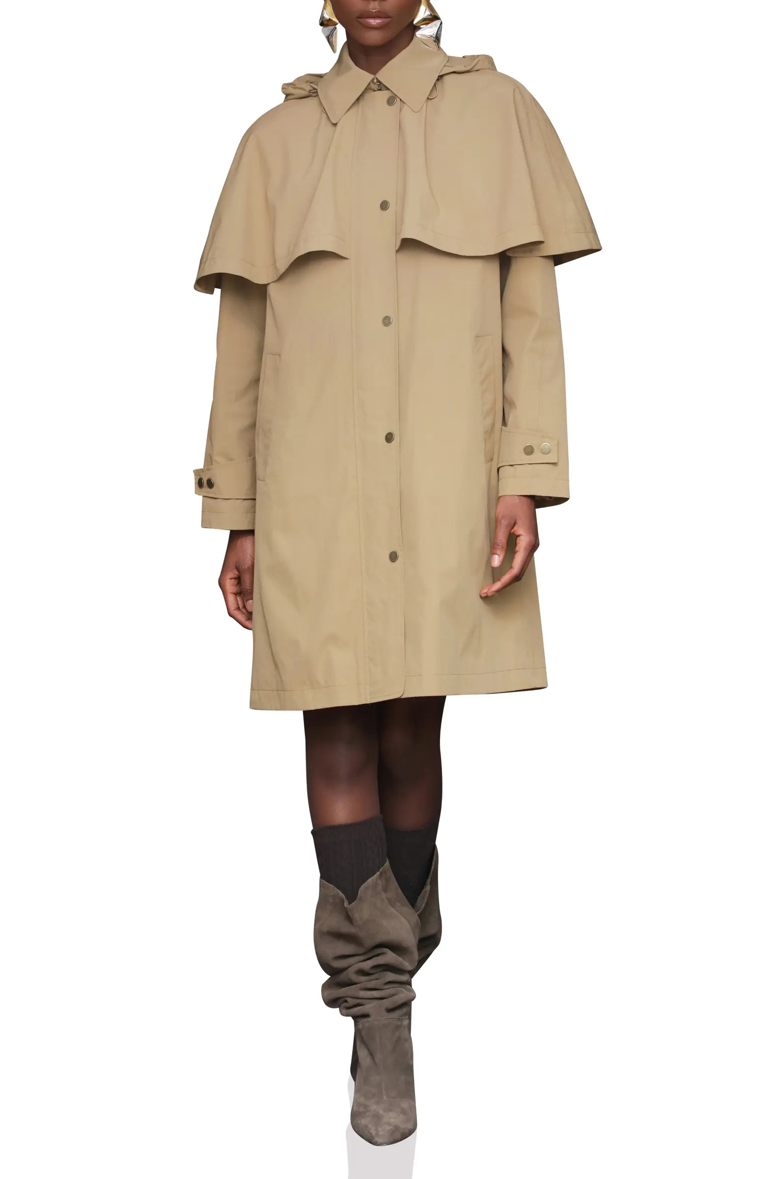 Hooded Cape Raincoat | Nordstrom
