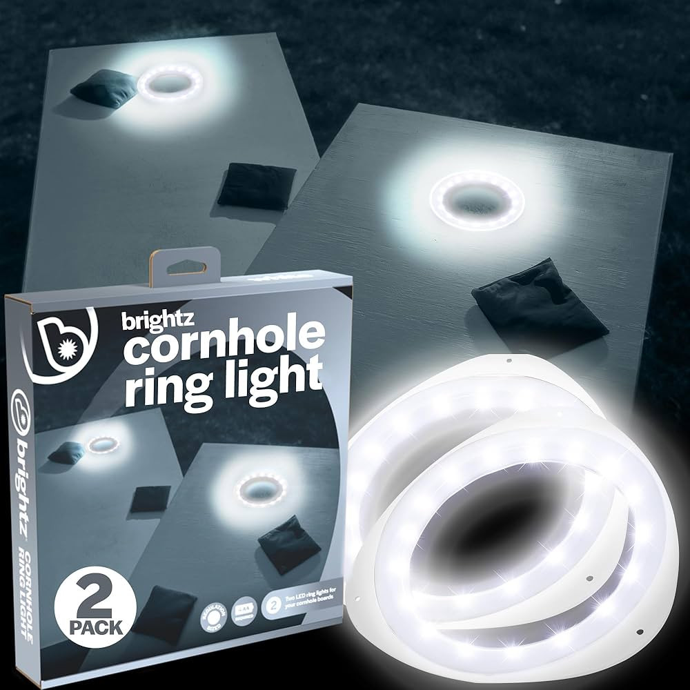 Brightz LED Cornhole Board Ring Lights, 2-Pack - 48-Hour Battery Life - Illuminate Your Game with... | Amazon (US)