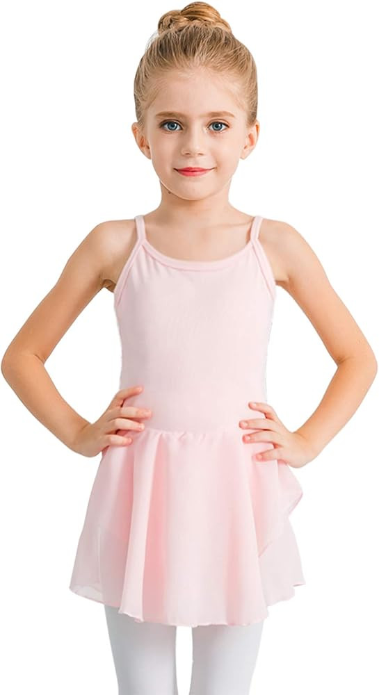 STELLE Girl's Cotton Camisole Dress Leotard for Dance, Gymnastics and Ballet(Toddler/Little Girl/... | Amazon (US)