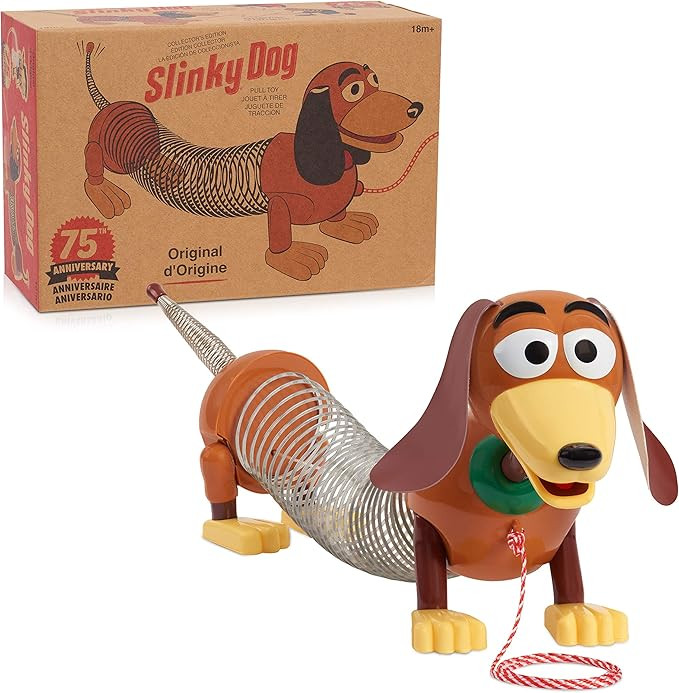 Retro Slinky Dog, The Original Walking Spring Toy, Vintage Spring Toys, Stretches to 14 Inches Lo... | Amazon (US)