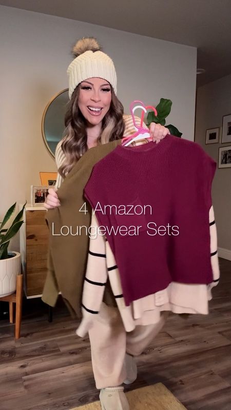 4 Amazon loungewear sets I’m loving! Wearing a small in everything.

Casual style
Winter outfit
Comfy outfit
Travel outfit
Amazon fashion



#LTKVideo #LTKfindsunder50 #LTKtravel