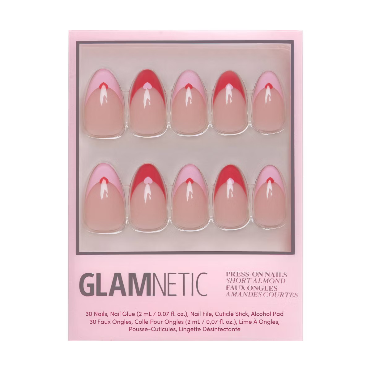 Glamnetic Women's Nail Set - Pure Hearted - Ulta Beauty | Target