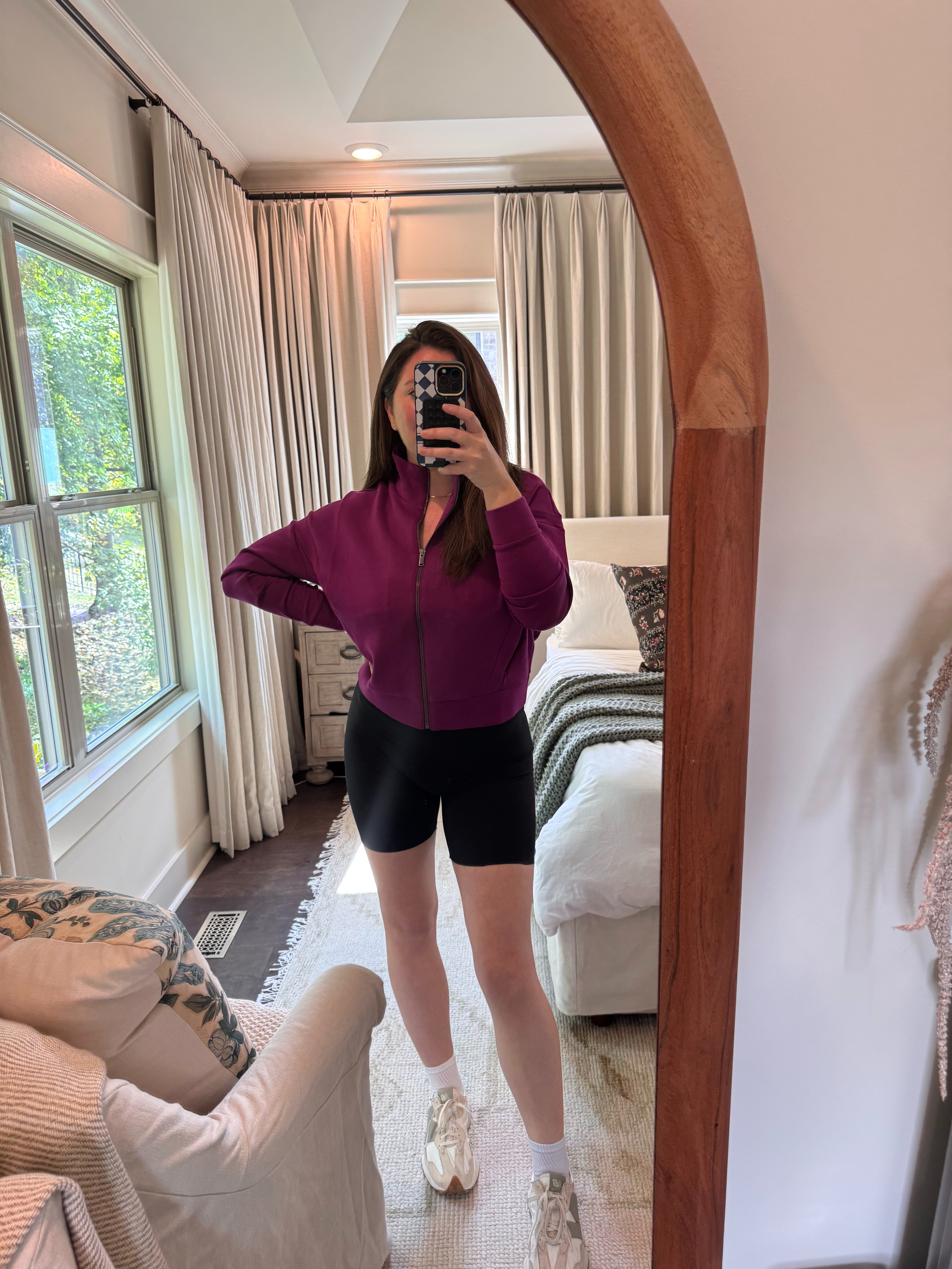 This Spanx zip up is GORGEOUS. Color: Snapdragon! Use CODE: CORTNEYXSPANX for 15% off first purchase and free shipping. @spanx #SpanxPartner
 

 