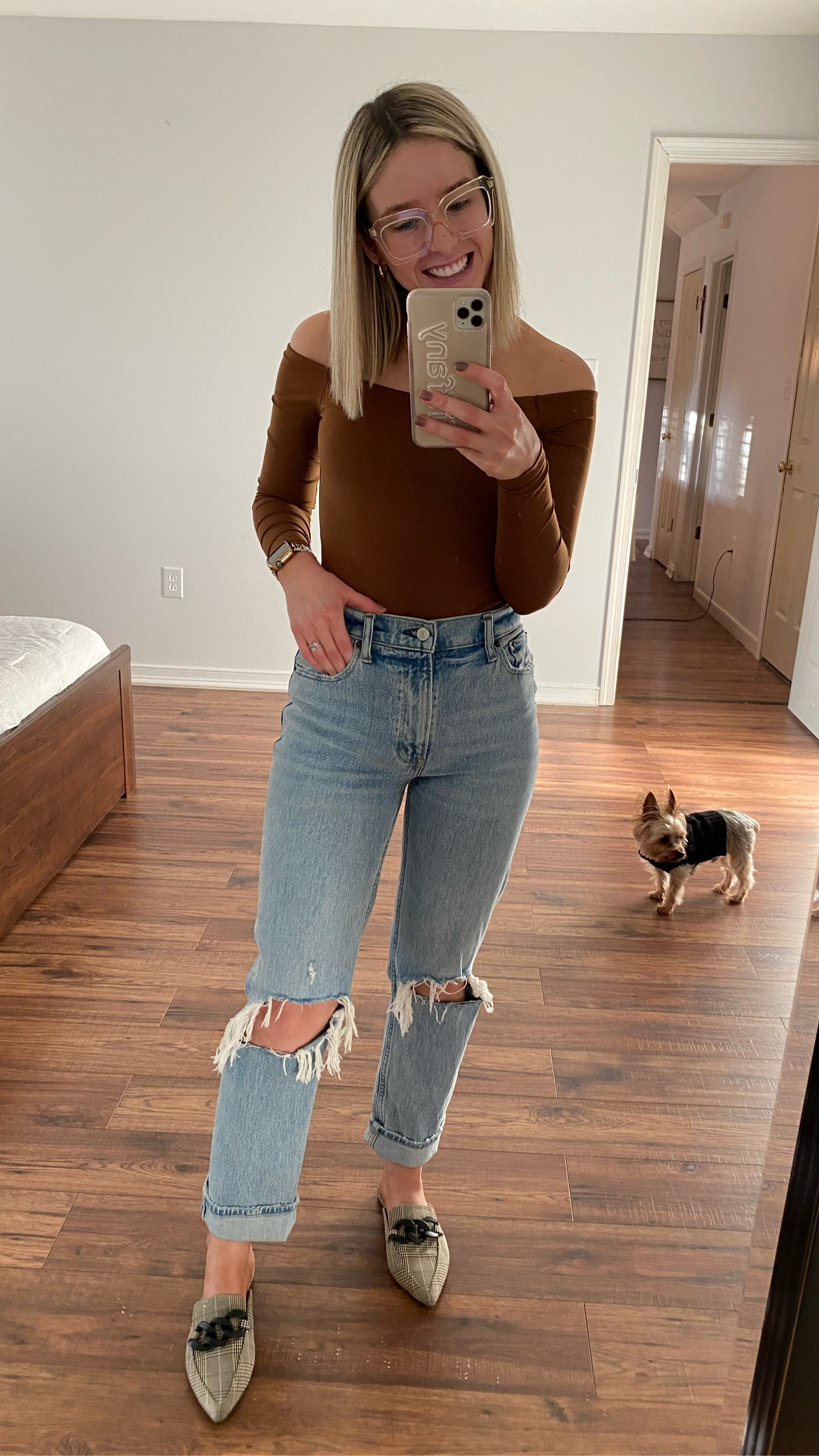 Nuuds chocolate off the shoulder bodysuit wearing size Small TTS

#LTKFind #LTKunder100 #LTKstyletip