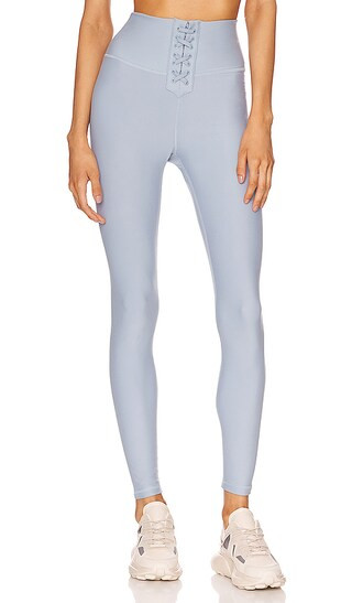 Lace Up Legging in Dusty Blue | Revolve Clothing (Global)