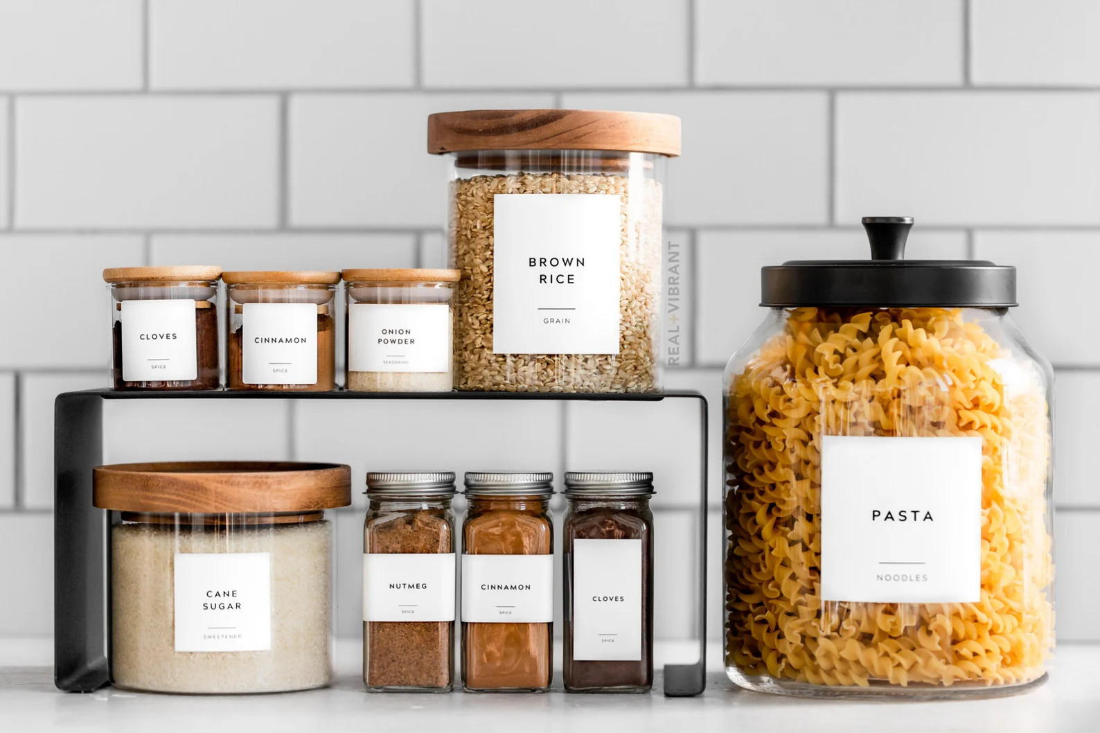 Spice & Pantry Label Bundle Contemporary Collection  Water | Etsy | Etsy (US)