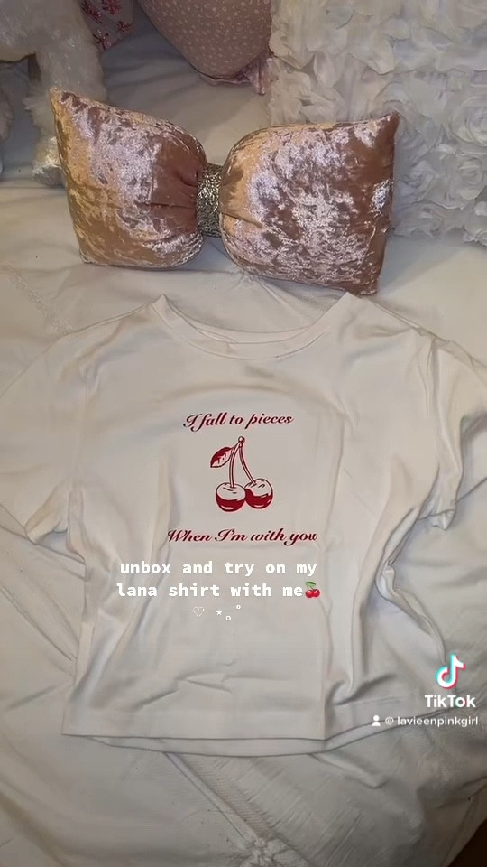 Lana cherry t shirt featured on my tiktok page lavieenpinkgirl:)