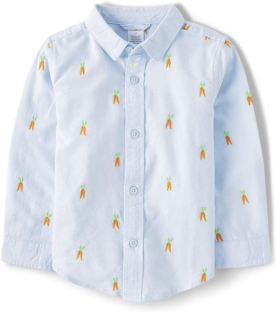 Gymboree Boys and Toddler Long Sleeve Button Up Dress Shirts | Amazon (US)