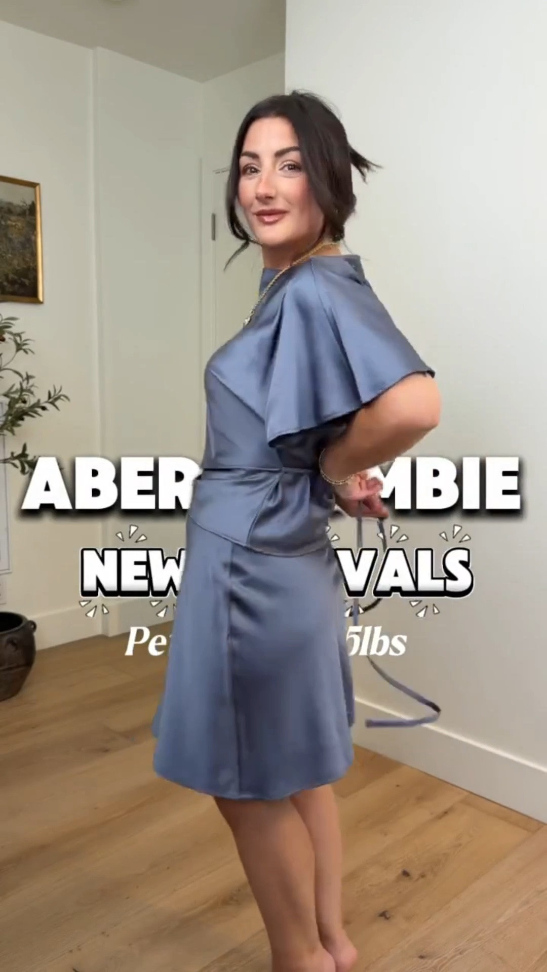Abercrombie new arrivals! @abercrombie 

Satin top size small
Satin skirt size xs 

Denim midi dress size s petite 

Lace flutter sleeve top size xs 
Jeans size 27 x-short in curve love 

5’0” 135lbs

#LTKPetite #LTKgrwm #LTKootd