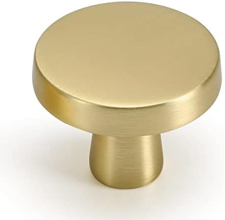 5pcs goldenwarm Gold Cabinet Knobs Brushed Brass Cabinet Knobs Modern Cabinet Hardware - LS5310GD... | Amazon (US)
