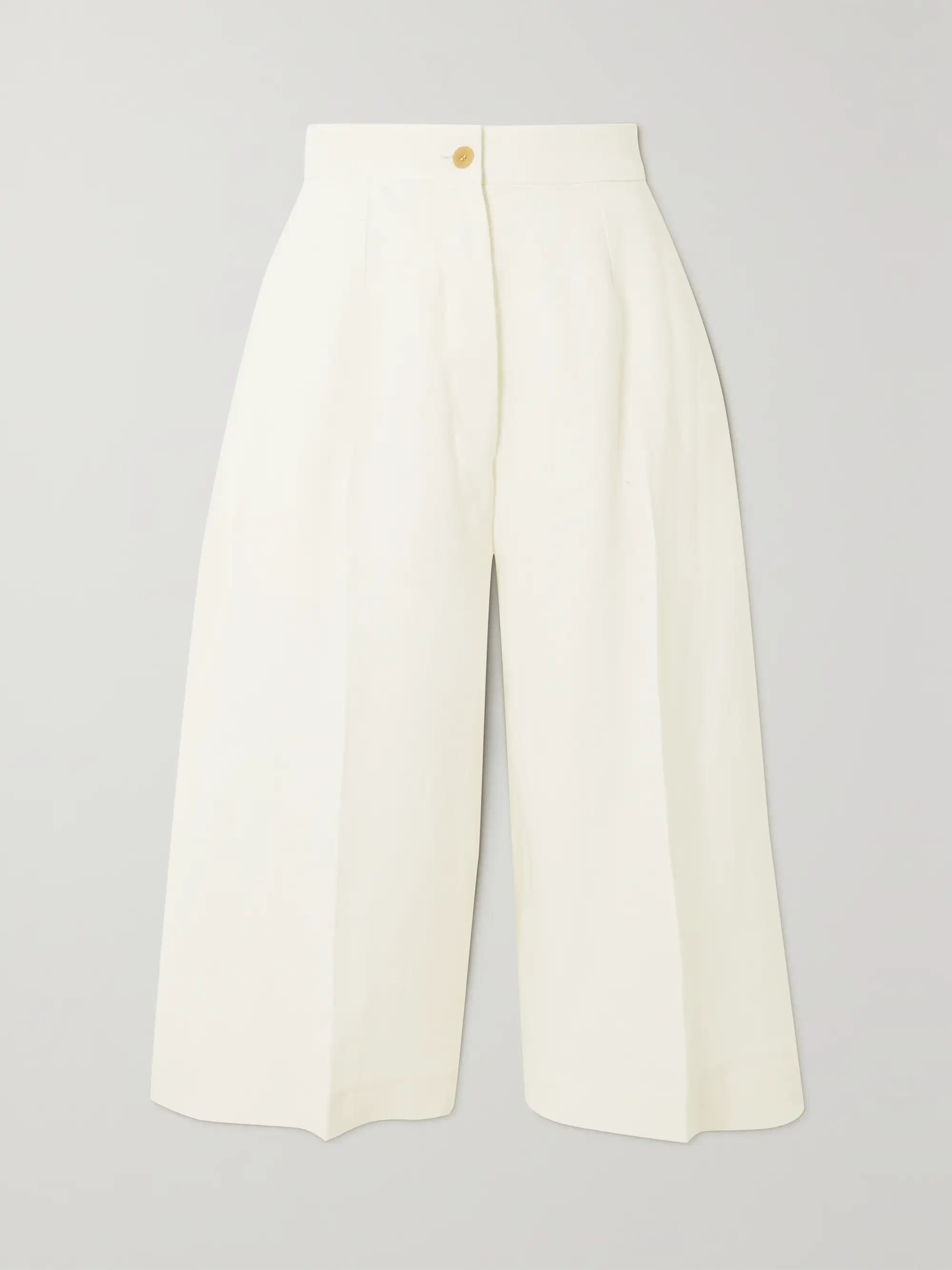 The Serafina pleated linen wide-leg culottes | NET-A-PORTER (UK & EU)