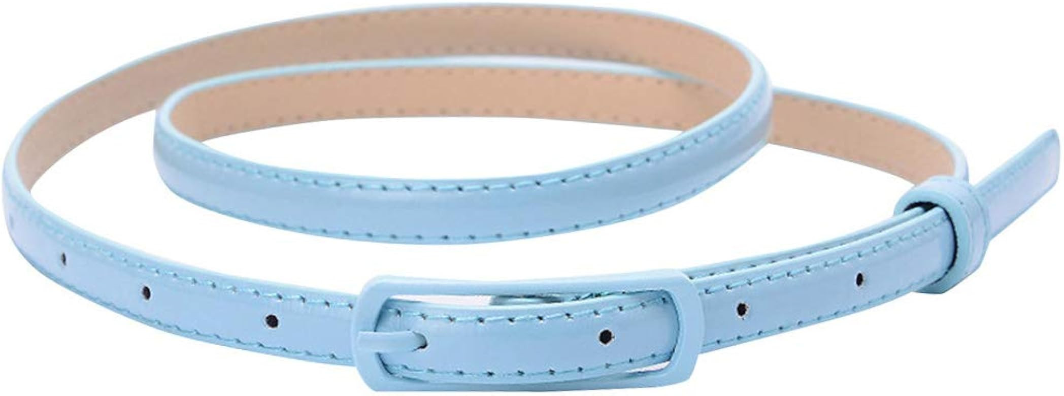 Selighting Womens Faux Leather Skinny Belts for Dresses | Amazon (US)