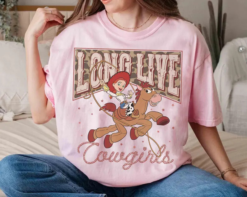 Vintage Jessie and Bullseye Leopard T-shirt, Disney Pixar Toy Story Cowgirl Tee, Western Country ... | Etsy (US)