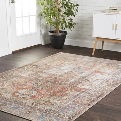 Skye Oriental Terracotta Area Rug Rug Size: Rectangle 3'6" x 5'6 | Wayfair North America