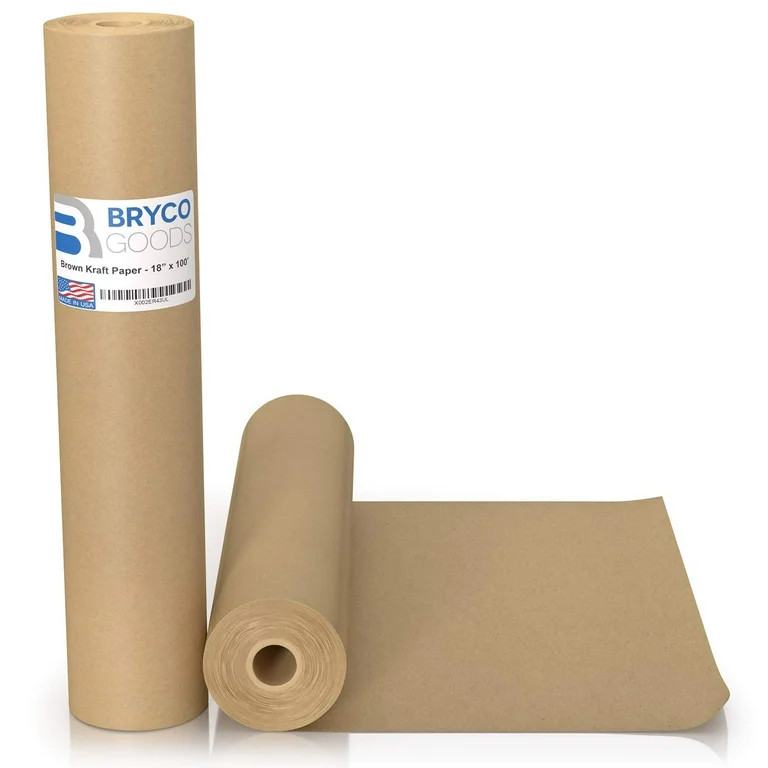 Brown Kraft Butcher Paper Roll - 18 Inch x 100 Feet Brown Paper Roll for Wrapping and Smoking Mea... | Walmart (US)
