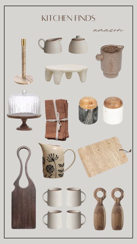 Amazon kitchen decor finds, cutting boards, paper towel holder, coffee mugs,  countertop styling  

#LTKhome #LTKfindsunder50 #LTKfindsunder100