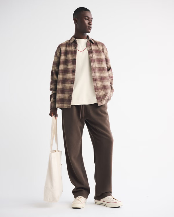 Essential Baggy Open-Hem Sweatpant | Abercrombie & Fitch (US)