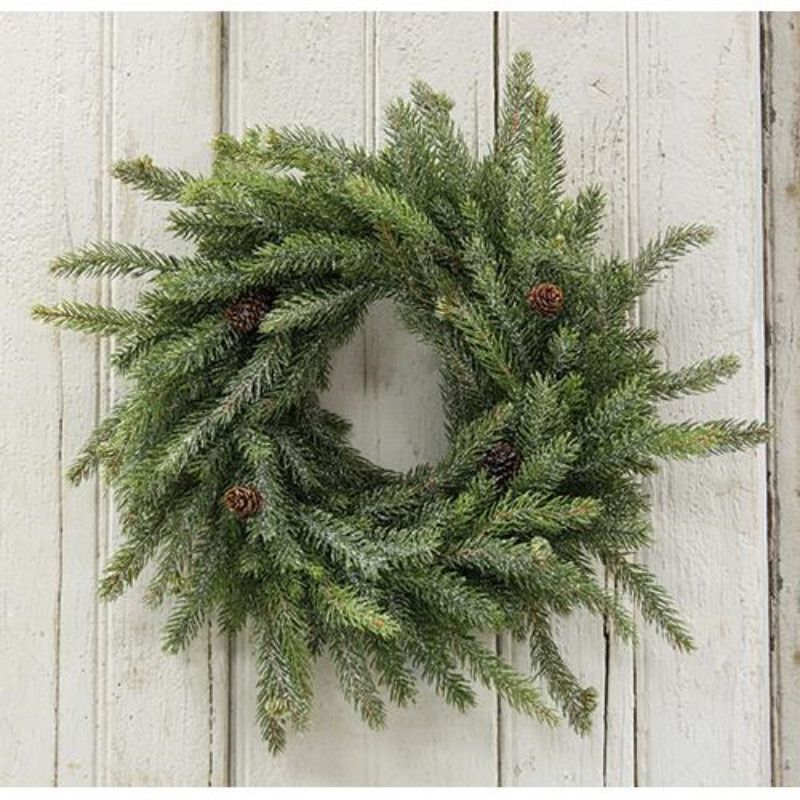 Frosted White Spruce Wreath 18" - Walmart.com | Walmart (US)