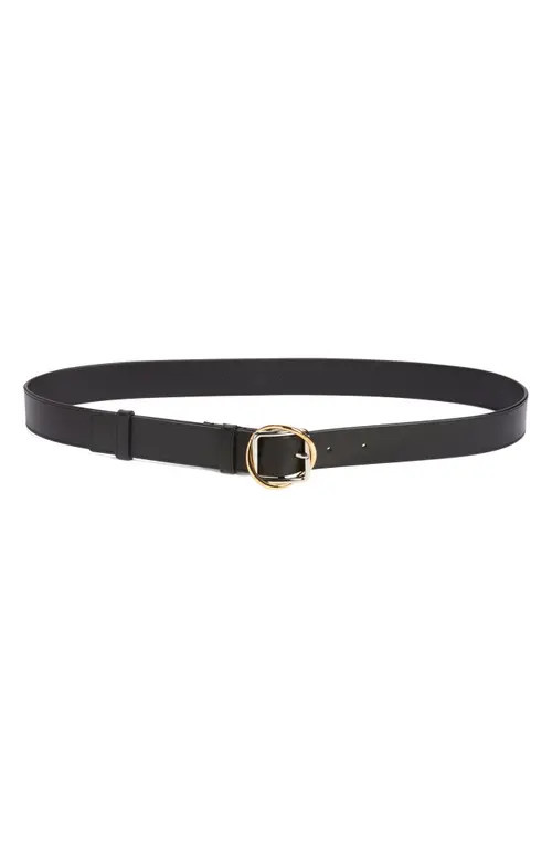 Jacquemus La Ceinture Salon Leather Belt in Black 990 at Nordstrom, Size 70 | Nordstrom