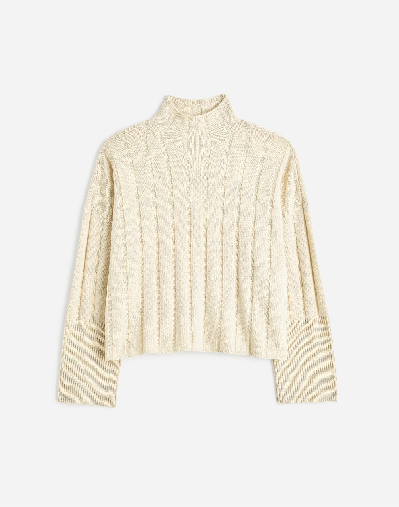 Ribbed Cashmere-Wool Blend Pullover Sweater | Madewell