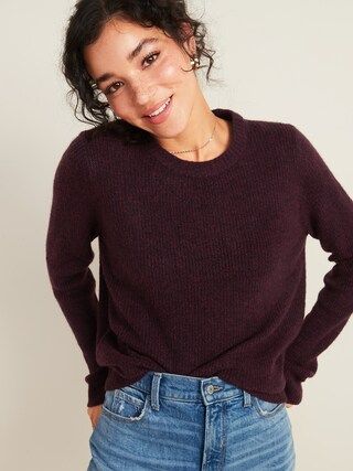 Cozy Textured Crew-Neck Sweater for Women | Old Navy (US)