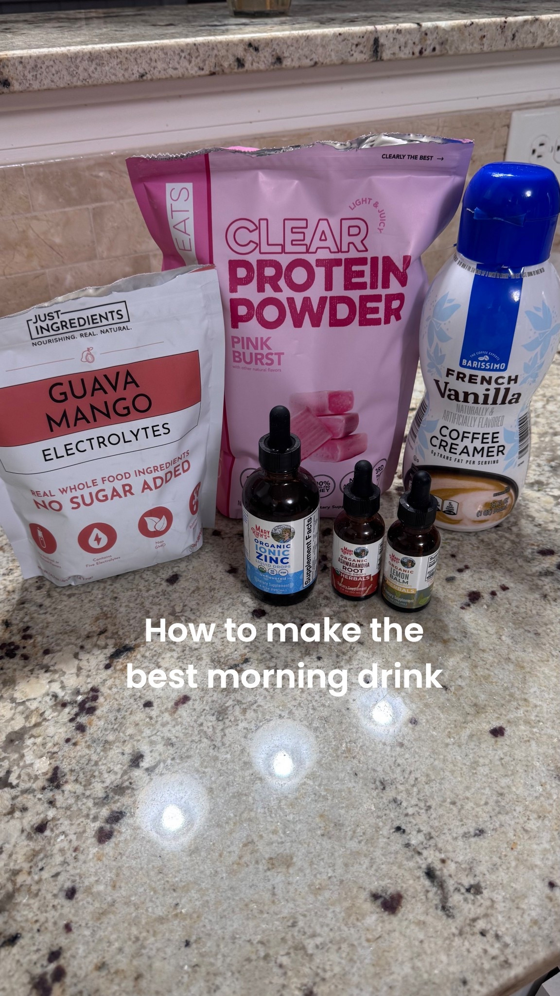 My go to drink for protein, electrolytes and vitamins 😍 #fitness #health