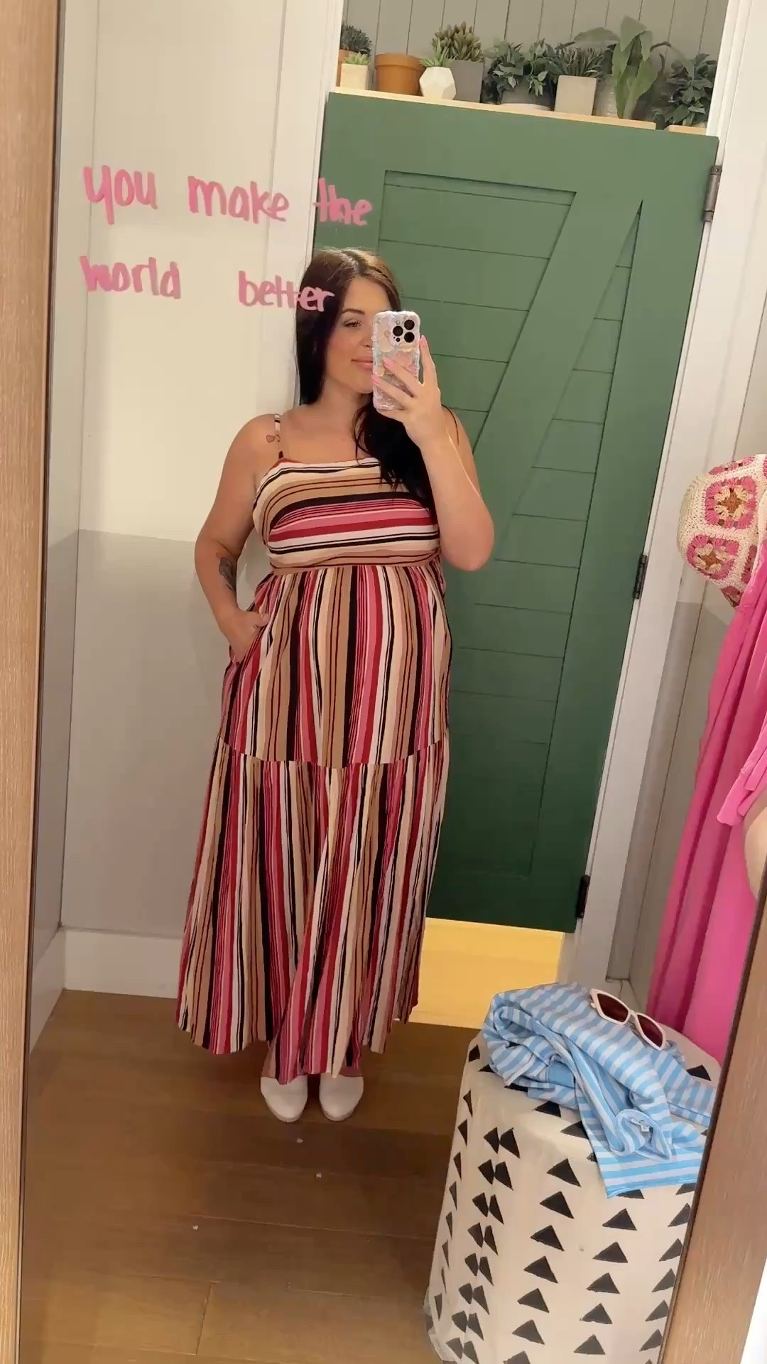 bump friendly / midsize friendly striped summer dress from AERIE! 50% off today!!! 💕

#LTKcanada #LTKsummer #LTKdresses