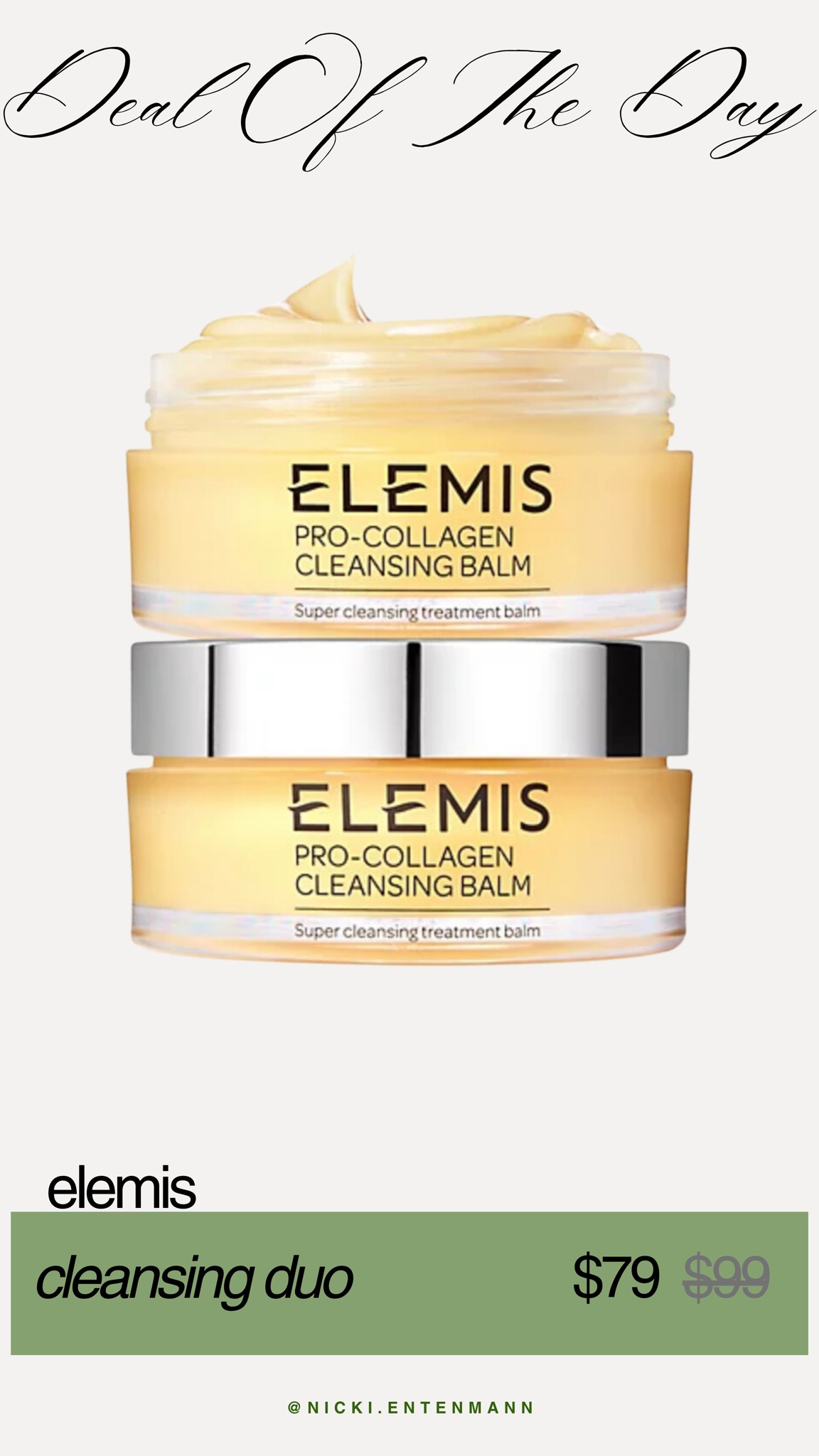 This a great deal for the Elemis Cleansing Balm! 

Elemis skincare, sale, daily deal, beauty finds, qvc

#LTKbeauty #LTKsalealert #LTKstyletip