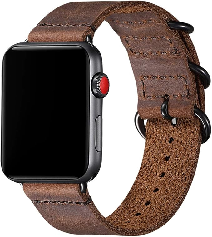 Amazon.com: Vintage Leather Bands Compatible with Apple Watch Band 38mm 40mm 41mm 42mm 44mm 45mm ... | Amazon (US)