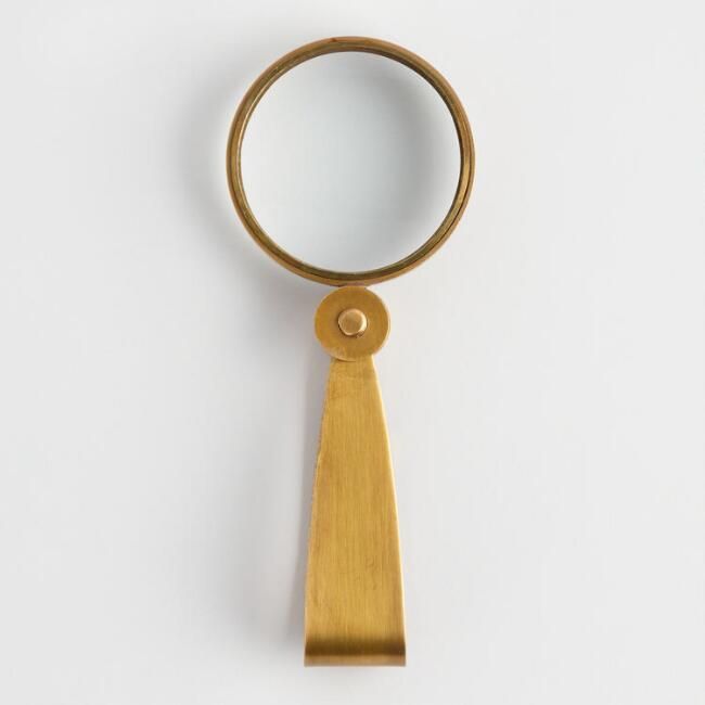 Foldable Brass Magnifying Glass | World Market