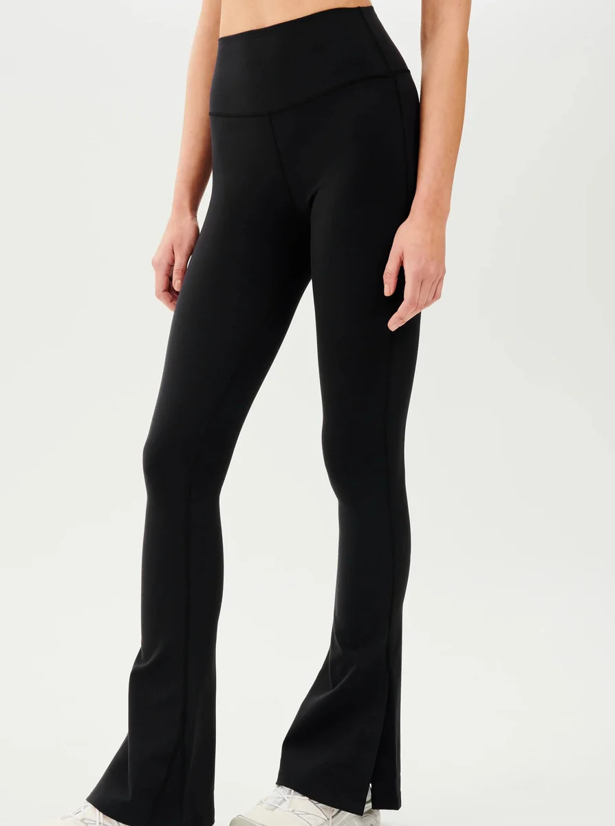 Splits59 Raquel High Waist Flare W/ Split Flare - Black | SculptHouse