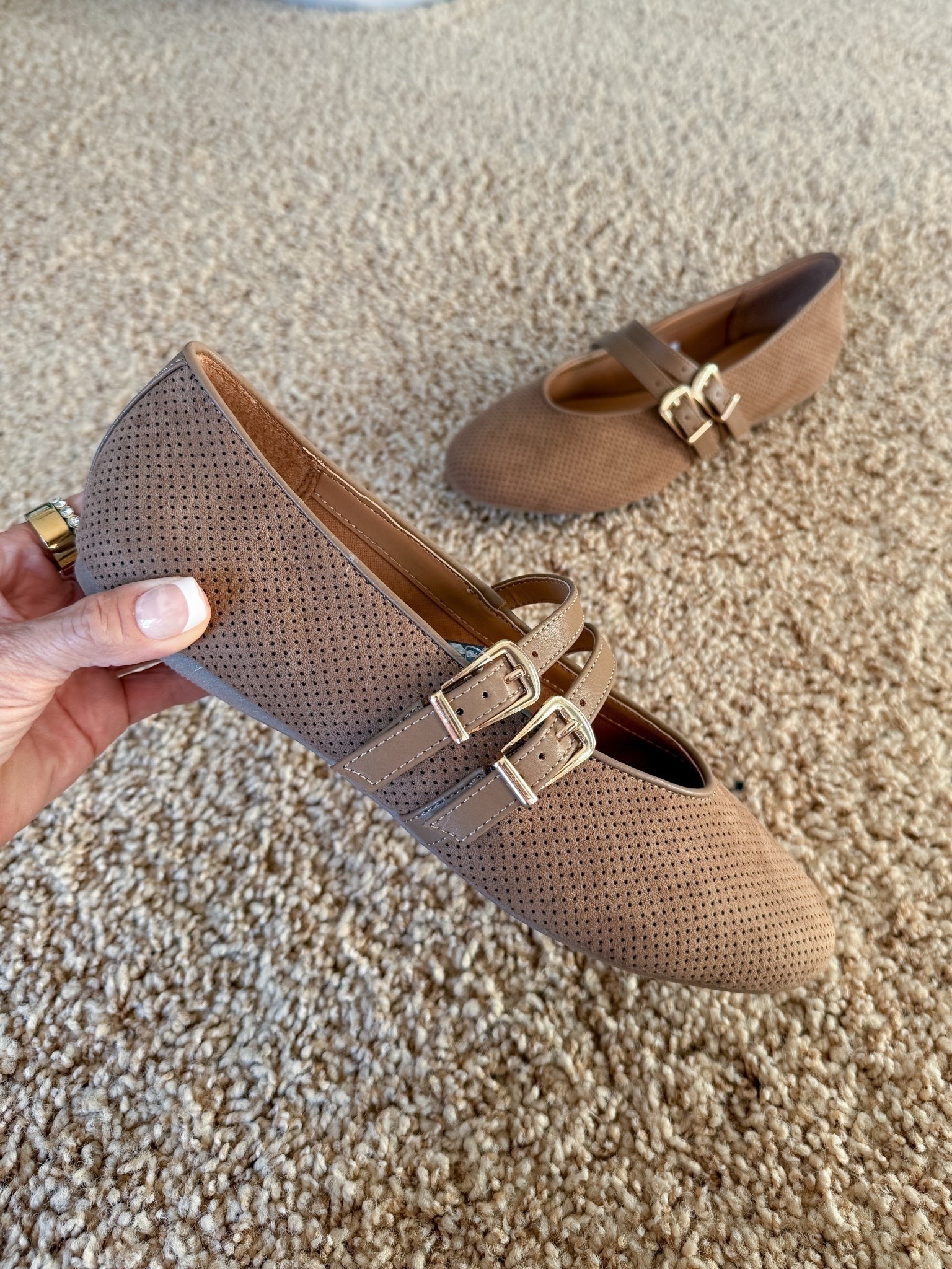 Target flats, double buckle ballet flats, workwear shoes, chic shoes, affordable fashion, EverydayHolly 
They fit TTS  

#LTKootd #LTKPetite #LTKWorkwear
