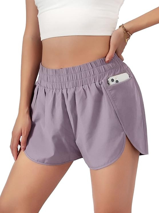 Blooming Jelly Women's Quick-Dry Running Shorts Workout Sport Layer Active Shorts with Pockets 1.... | Amazon (US)