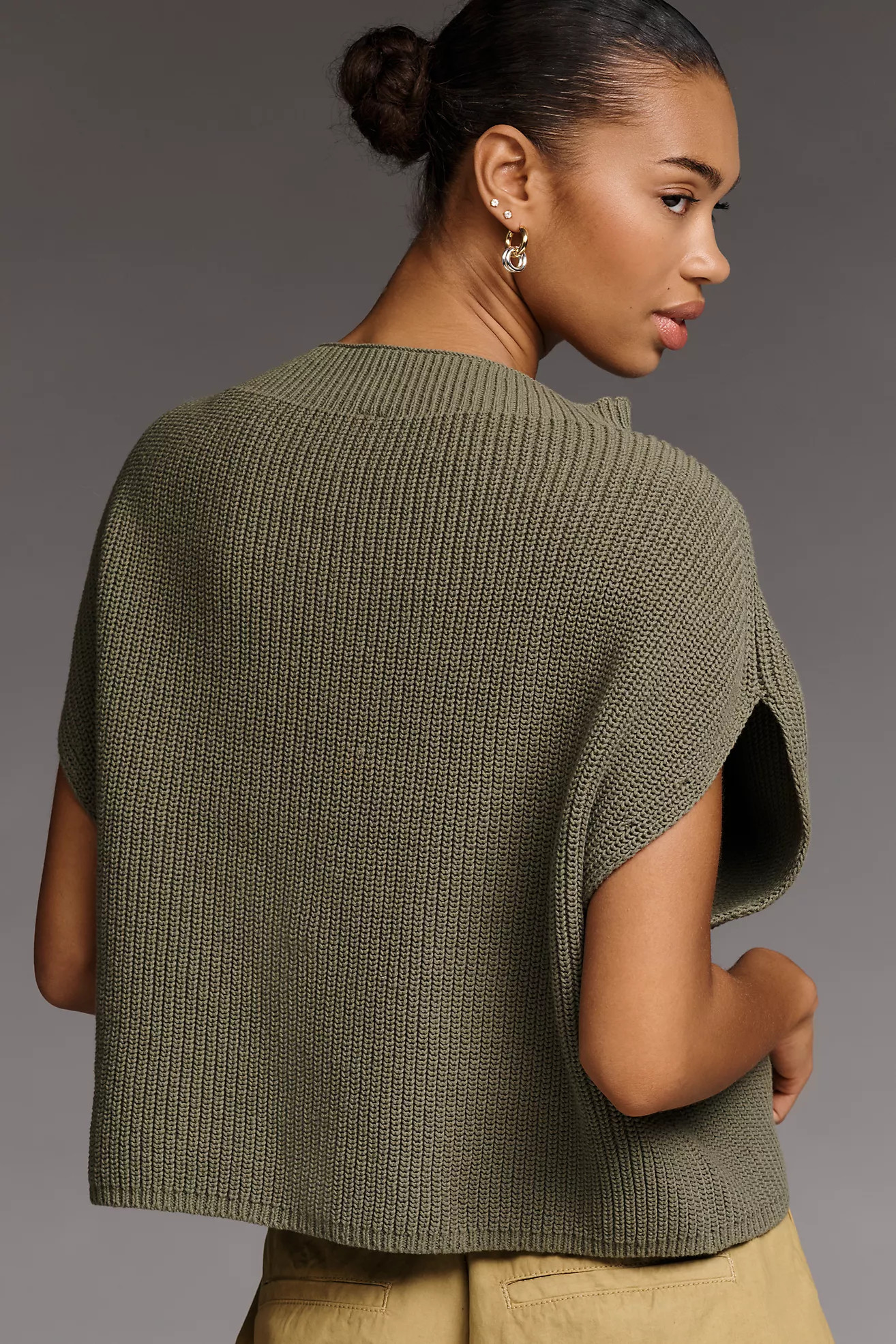 The Enza Cotton Poncho Sweater Vest | Anthropologie (US)