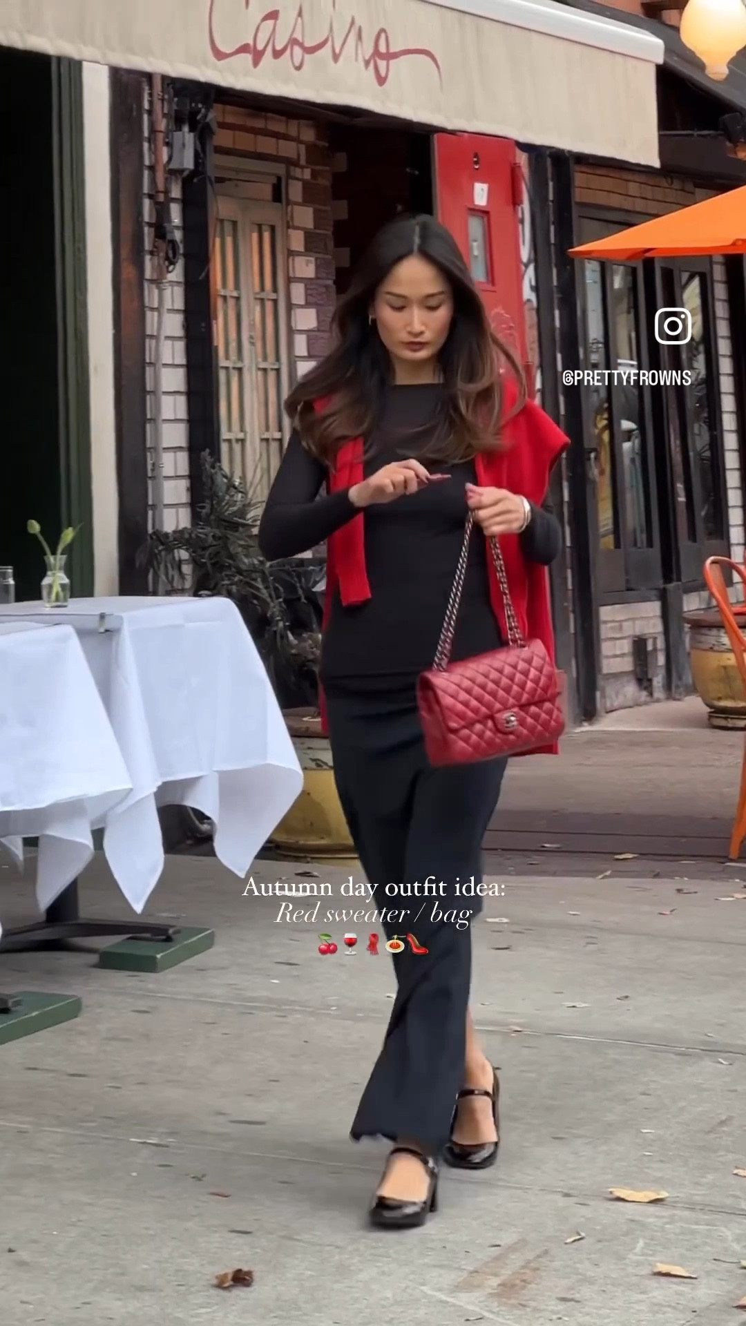 Red sweater + bag combo for a chilly autumn day!

#LTKSeasonal #LTKstyletip