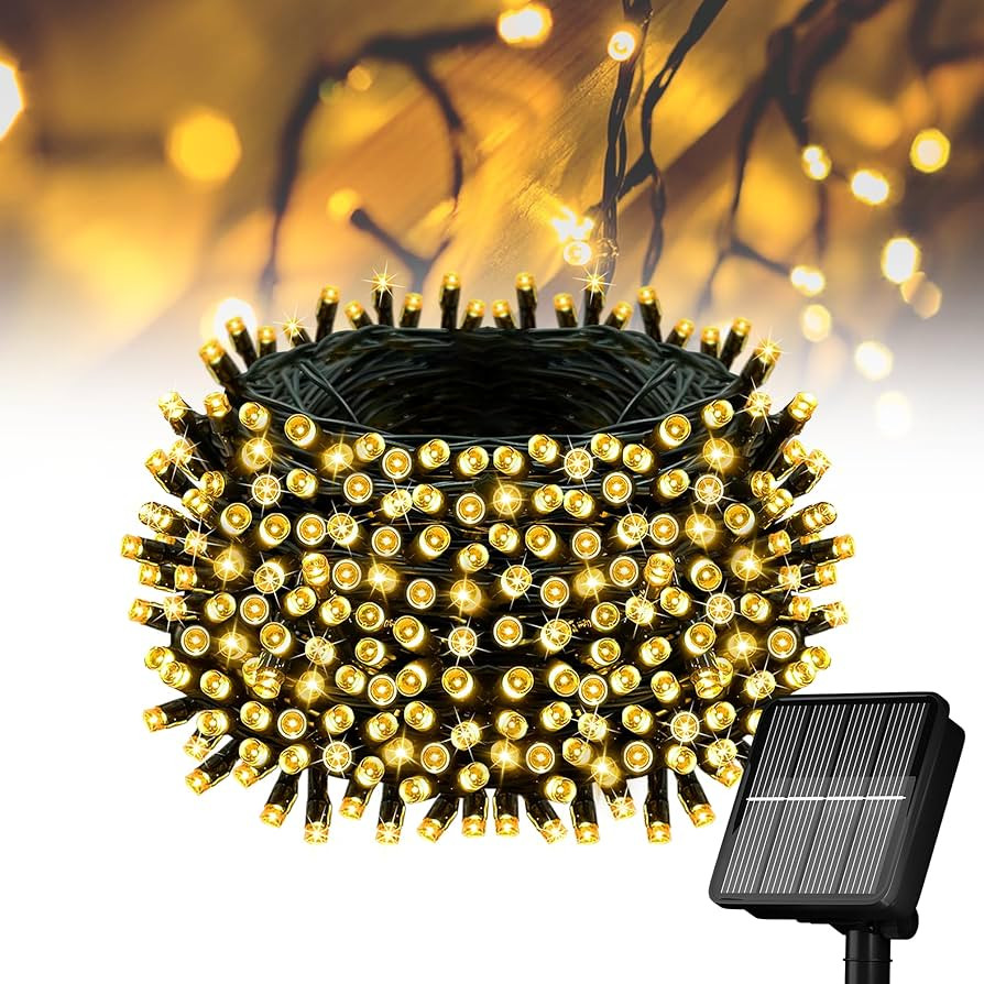 Solar String Lights for Outside, 39Ft 100 LED Solar String Lights Outdoor with 8 Modes ，Solar C... | Amazon (US)