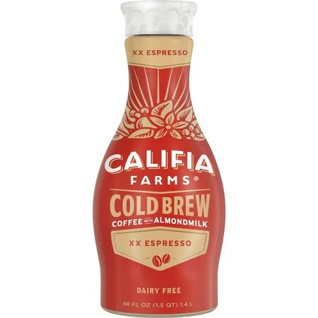Califia Farms XX Espresso Cold Brew Coffee with Almond Milk, 48 Fluid Ounce -- 6 per case. | Walmart (US)