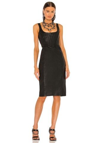 DUNDAS x REVOLVE Lou Leather Dress in Black from Revolve.com | Revolve Clothing (Global)