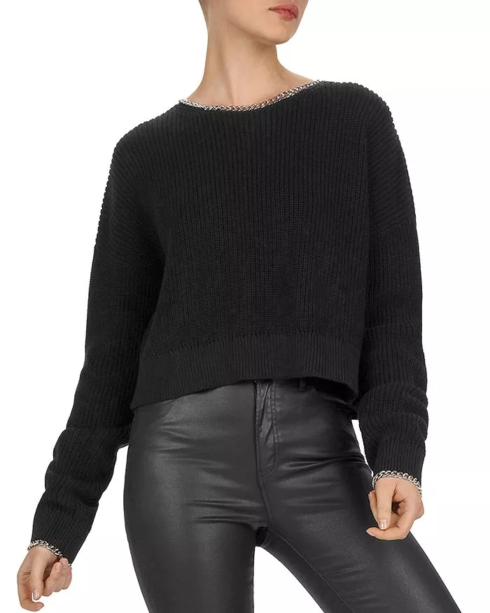 Dorit Kemsley's Black and White Givenchy Sweater