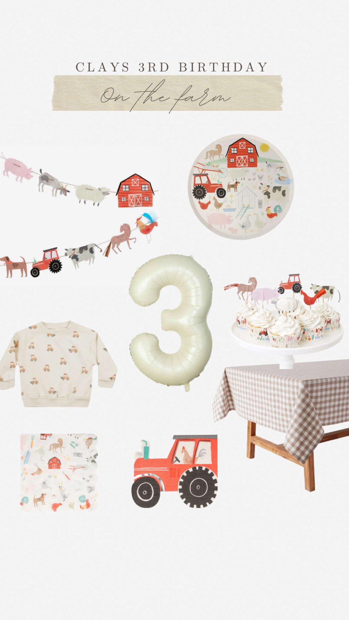 On the farm third birthday 

#LTKGiftGuide #LTKParties #LTKSeasonal