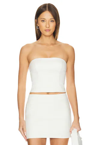 Ilena Bustier Top in White | Revolve Clothing (Global)